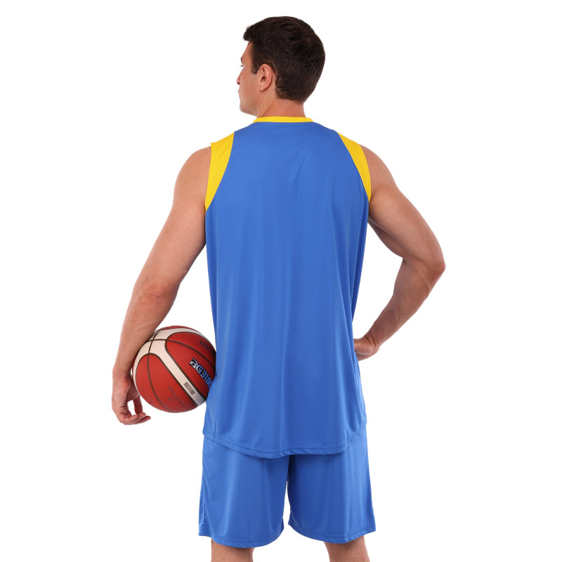 Форма баскетбольна майка та шорти Joma FINAL II 102849-709 5XS-2XL синій-жовтий