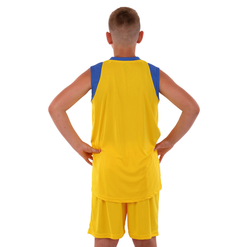 Форма баскетбольна майка та шорти Joma FINAL II 102849-907 5XS-2XL жовтий-синій
