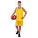 Форма баскетбольна майка та шорти Joma FINAL II 102849-907 5XS-2XL жовтий-синій
