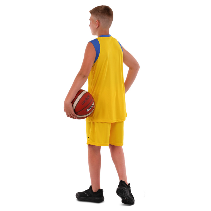 Форма баскетбольна майка та шорти Joma FINAL II 102849-907 5XS-2XL жовтий-синій