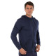 Кофта спортивна на блискавці з капюшоном Joma INDOOR GYM 102970-345 S-2XL темно-синій