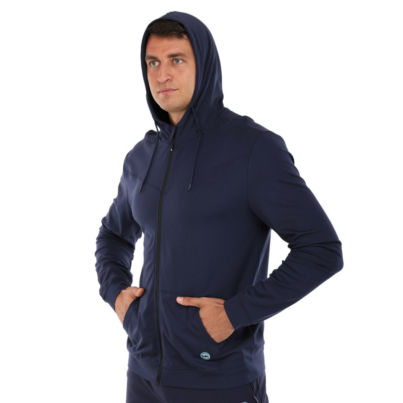 Кофта спортивна на блискавці з капюшоном Joma INDOOR GYM 102970-345 S-2XL темно-синій