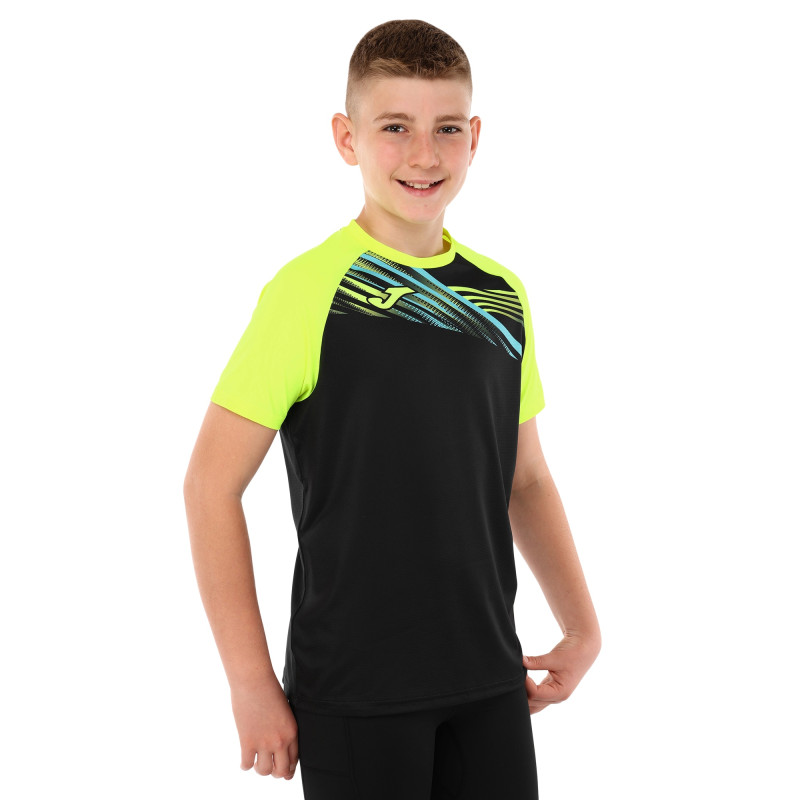 Футболка чоловіча Joma ELITE X 103101-121 2XS-2XL чорний-салатовий