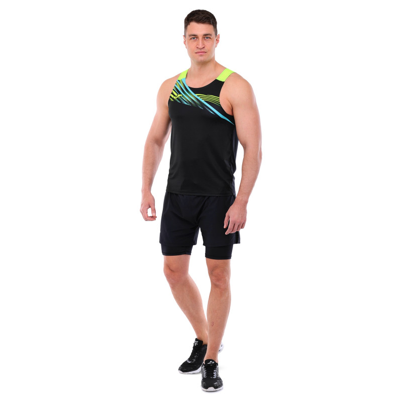Майка спортивна чоловіча Joma ELITE X 103102-121 2XS-2XL чорний-салатовий