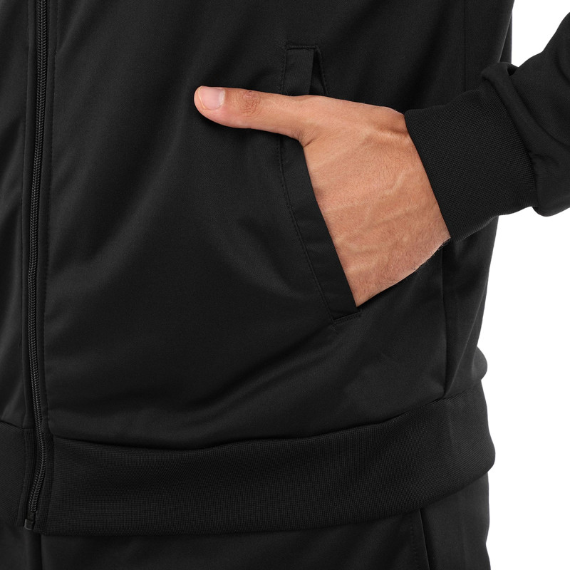 Костюм спортивний кофта на блискавці та штани Joma PHOENIX II 103121-102 4XS-XL чорний-білий