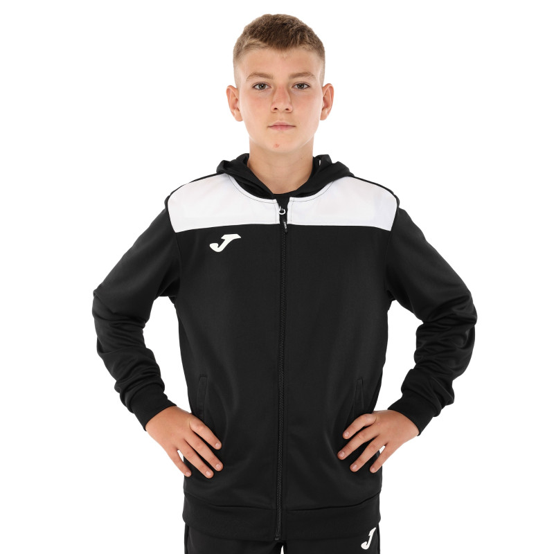 Костюм спортивний кофта на блискавці та штани Joma PHOENIX II 103121-102 4XS-XL чорний-білий