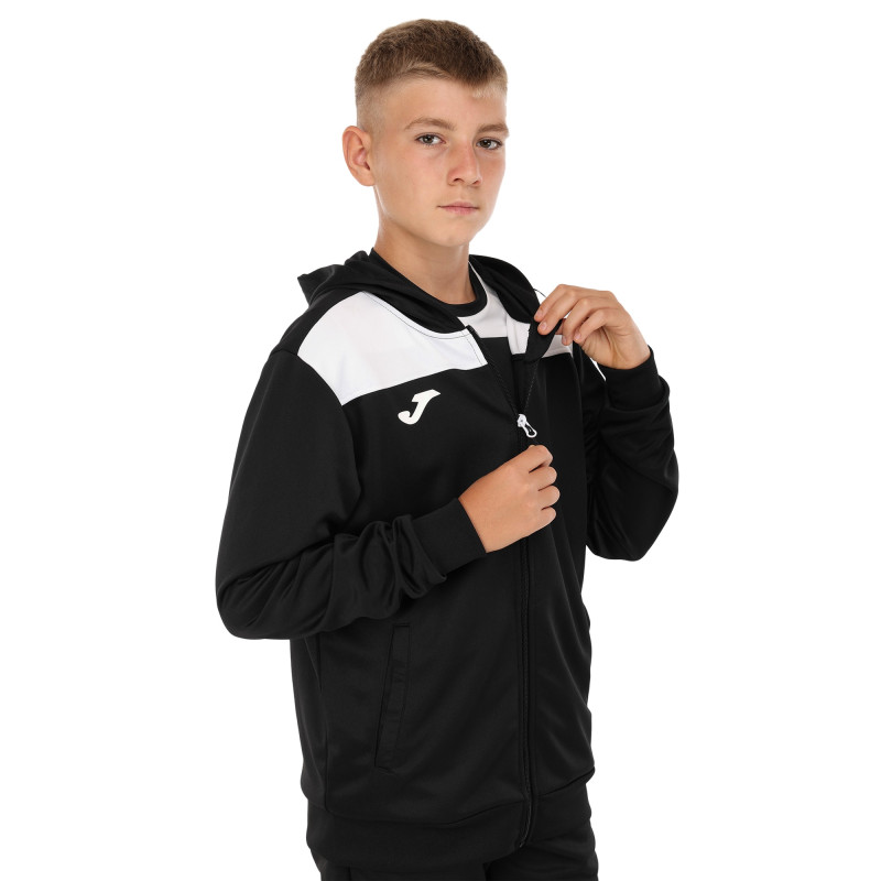 Костюм спортивний кофта на блискавці та штани Joma PHOENIX II 103121-102 4XS-XL чорний-білий