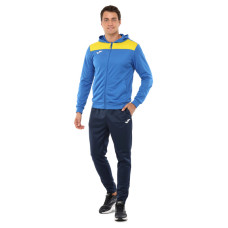 Костюм спортивний кофта на блискавці та штани Joma PHOENIX II 103121-709 4XS-XL синій-жовтий