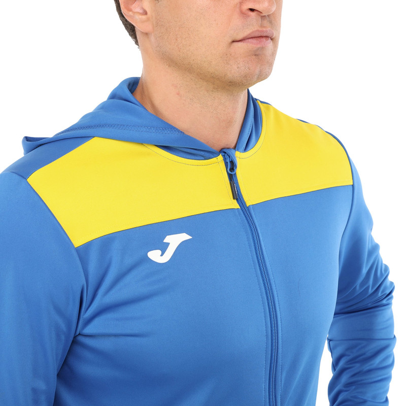 Костюм спортивний кофта на блискавці та штани Joma PHOENIX II 103121-709 4XS-XL синій-жовтий