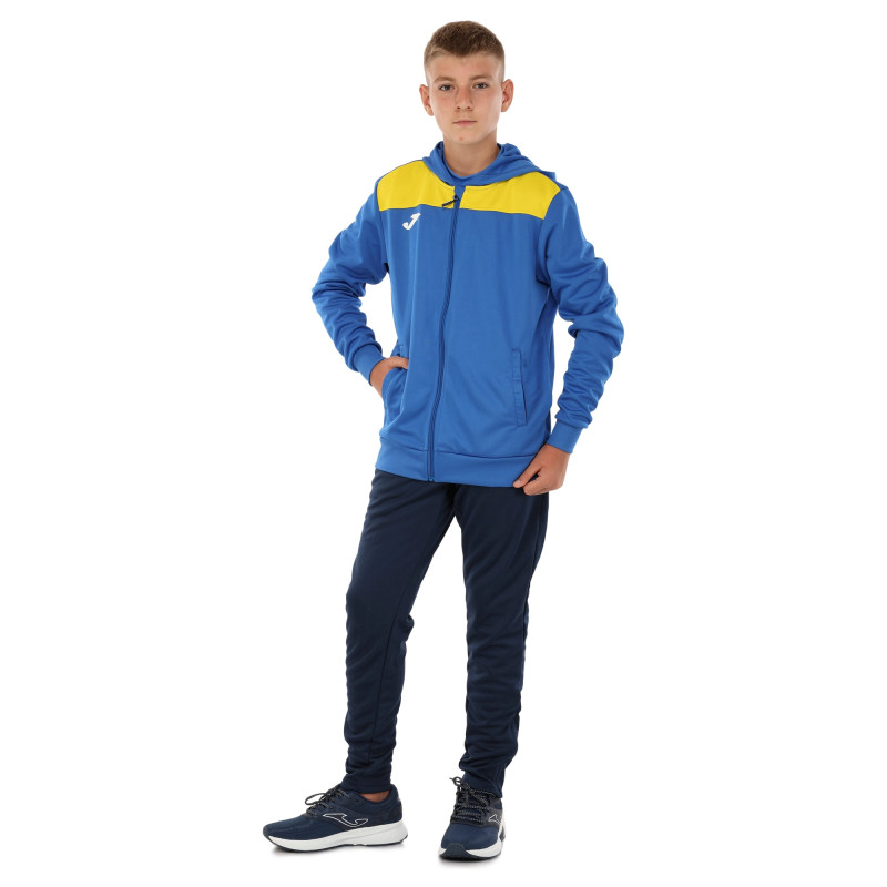 Костюм спортивний кофта на блискавці та штани Joma PHOENIX II 103121-709 4XS-XL синій-жовтий