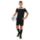 Форма футбольна комплект футболка та шорти Joma PHOENIX III 103124-102 4XS-XL чорний-білий