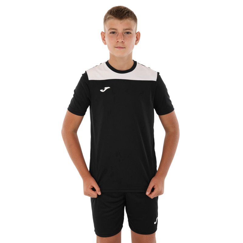Форма футбольна комплект футболка та шорти Joma PHOENIX III 103124-102 4XS-XL чорний-білий