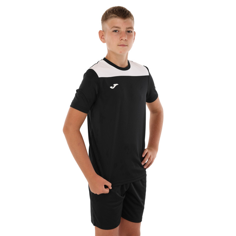 Форма футбольна комплект футболка та шорти Joma PHOENIX III 103124-102 4XS-XL чорний-білий