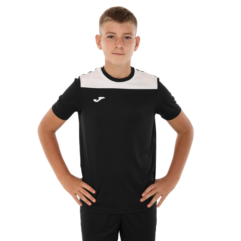 Форма футбольна комплект футболка та шорти Joma PHOENIX III 103124-102 4XS-XL чорний-білий
