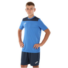 Форма футбольна комплект футболка та шорти Joma PHOENIX III 103124-703 4XS-XL синій-темно-синій