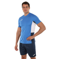 Форма футбольна комплект футболка та шорти Joma DANUBIO II 103213-703 4XS-XL синій-темно-синій