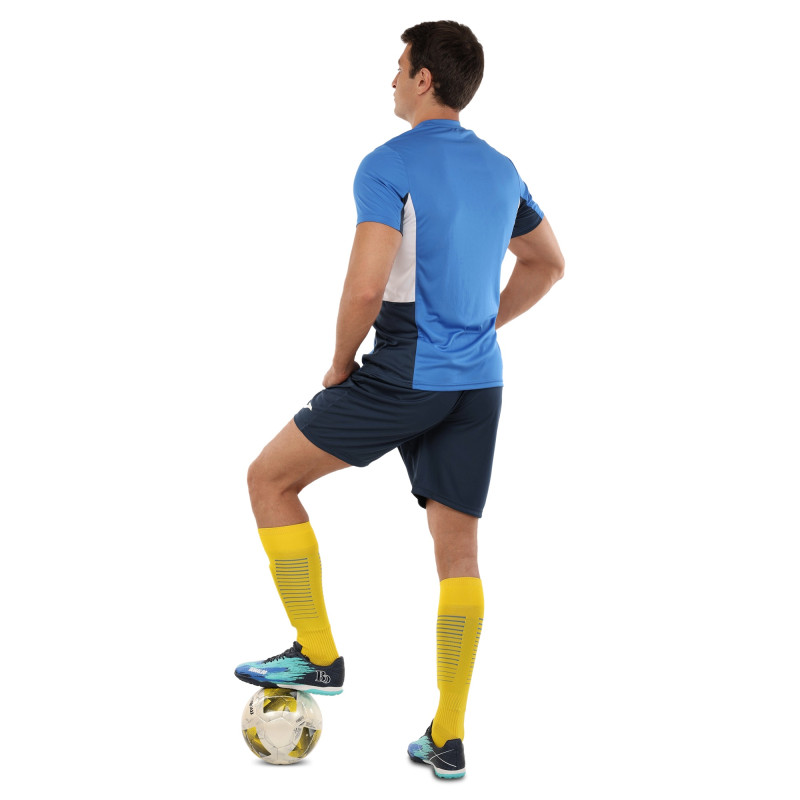 Форма футбольна комплект футболка та шорти Joma DANUBIO II 103213-703 4XS-XL синій-темно-синій