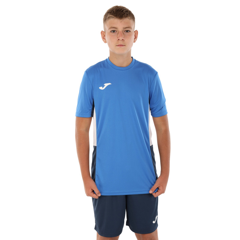 Форма футбольна комплект футболка та шорти Joma DANUBIO II 103213-703 4XS-XL синій-темно-синій