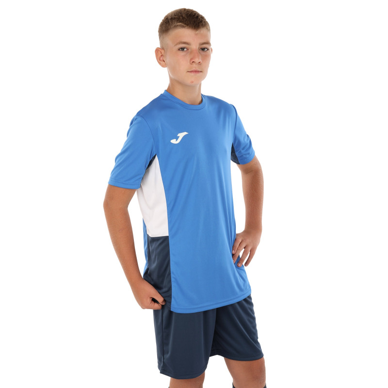 Форма футбольна комплект футболка та шорти Joma DANUBIO II 103213-703 4XS-XL синій-темно-синій