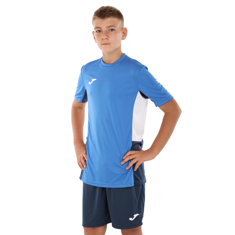 Форма футбольна комплект футболка та шорти Joma DANUBIO II 103213-703 4XS-XL синій-темно-синій