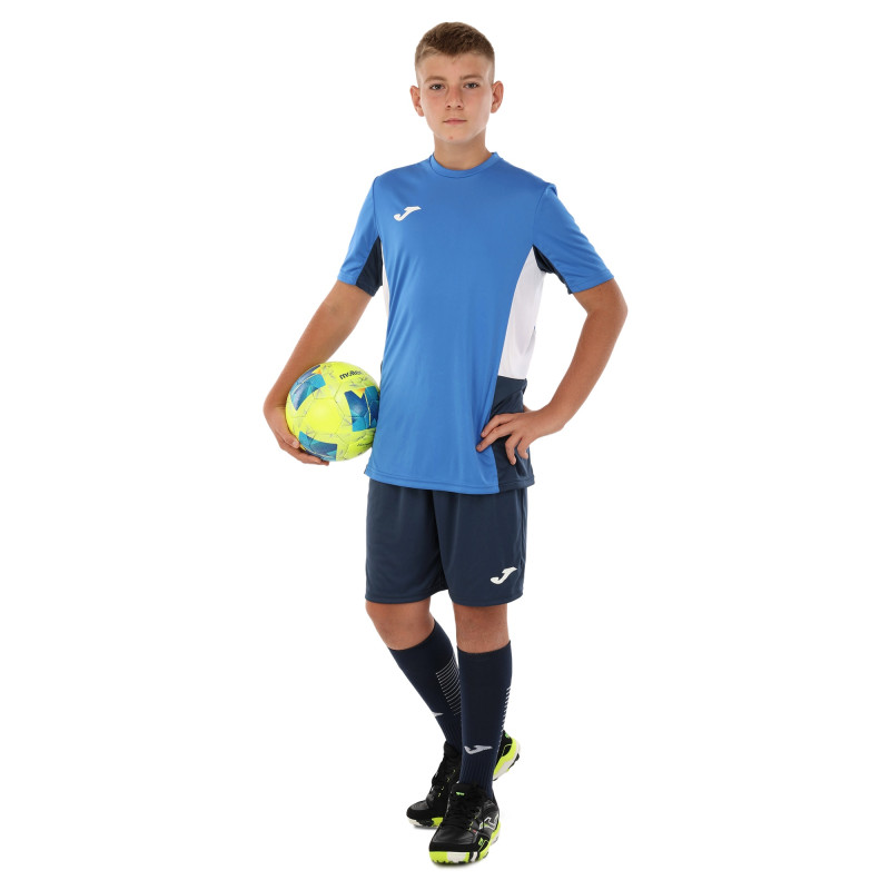 Форма футбольна комплект футболка та шорти Joma DANUBIO II 103213-703 4XS-XL синій-темно-синій