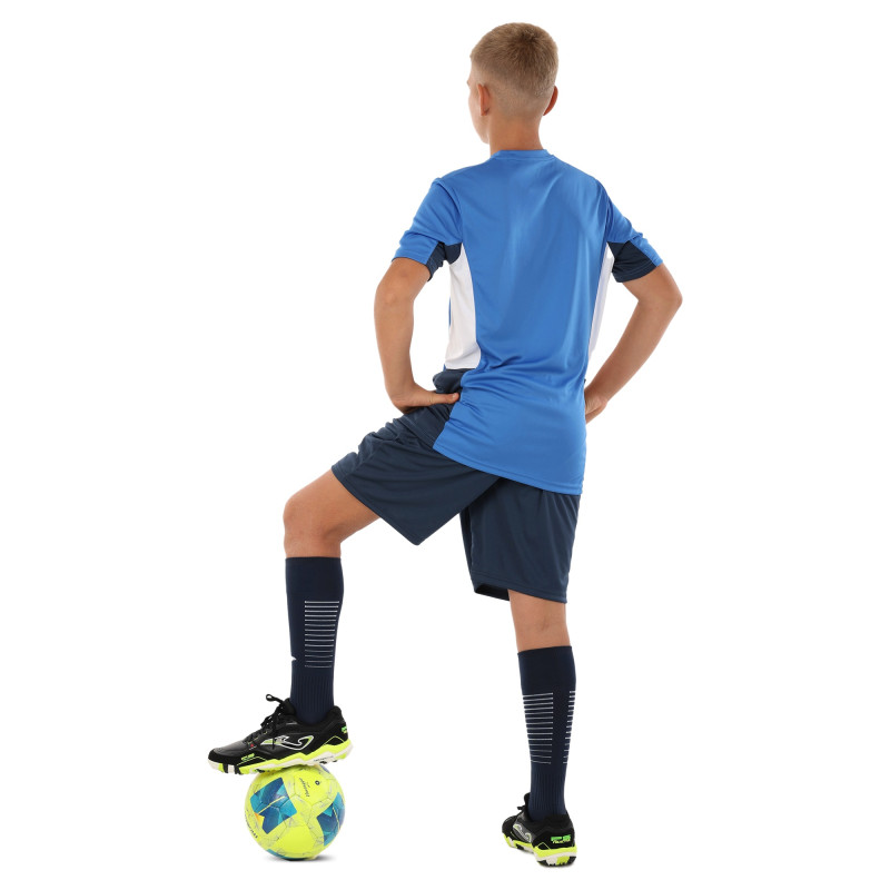 Форма футбольна комплект футболка та шорти Joma DANUBIO II 103213-703 4XS-XL синій-темно-синій