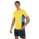 Форма футбольна комплект футболка та шорти Joma DANUBIO II 103213-903 4XS-XL жовтий-темно-синій