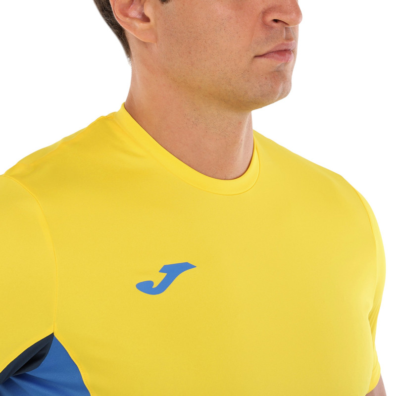 Форма футбольна комплект футболка та шорти Joma DANUBIO II 103213-903 4XS-XL жовтий-темно-синій