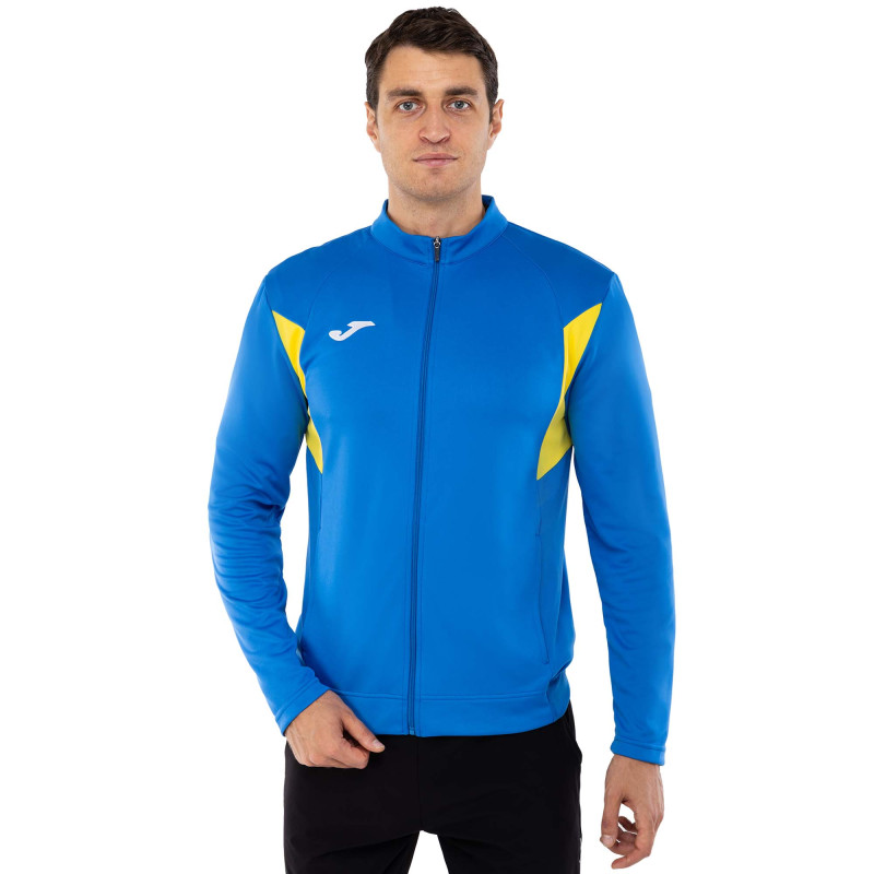 Кофта спортивна на блискавці Joma WINNER III 103316-709 S-XL синій-жовтий