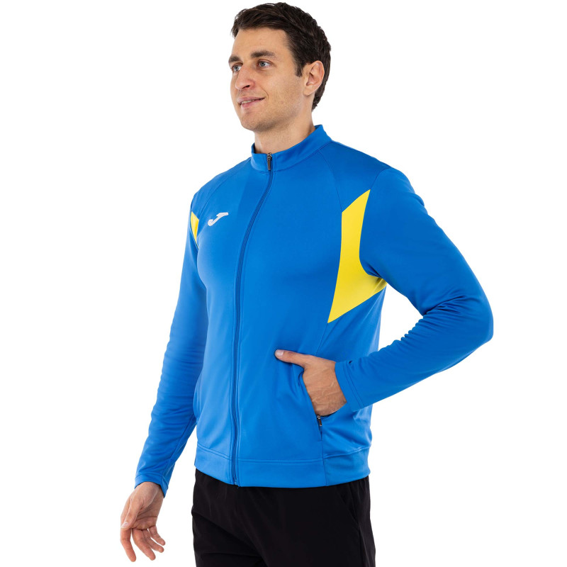 Кофта спортивна на блискавці Joma WINNER III 103316-709 S-XL синій-жовтий