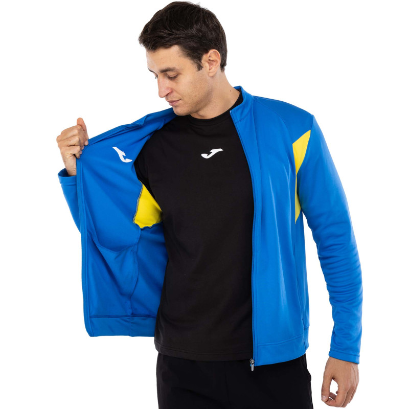 Кофта спортивна на блискавці Joma WINNER III 103316-709 S-XL синій-жовтий