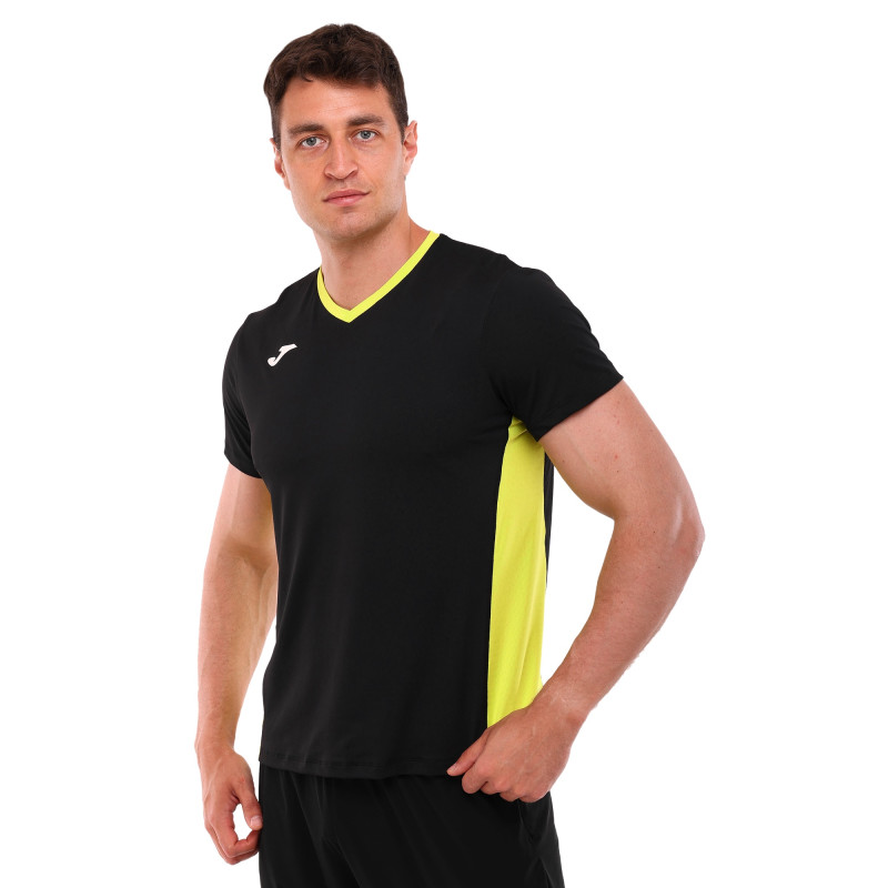 Футболка чоловіча Joma COURT 103512-104 M-XL чорний-салатовий