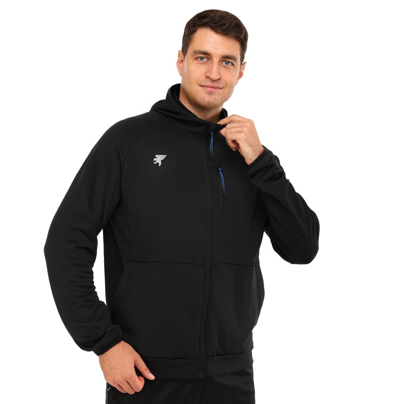 Кофта спортивна на блискавці з капюшоном Joma MYSTIC 103757-100 S-2XL чорний