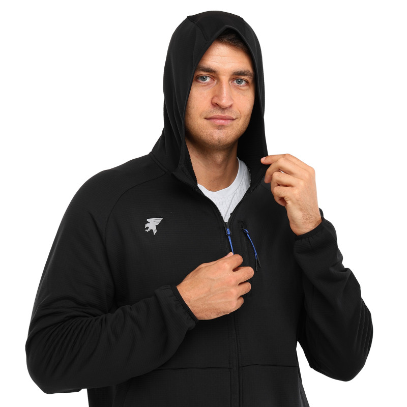 Кофта спортивна на блискавці з капюшоном Joma MYSTIC 103757-100 S-2XL чорний