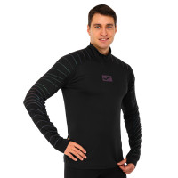 Лонгслів спортивний на блискавці Joma R-NIGHT 104044-100 S-2XL чорний