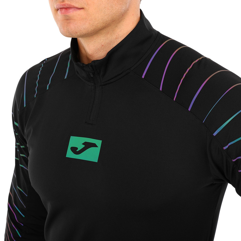 Лонгслів спортивний на блискавці Joma R-NIGHT 104044-100 S-2XL чорний