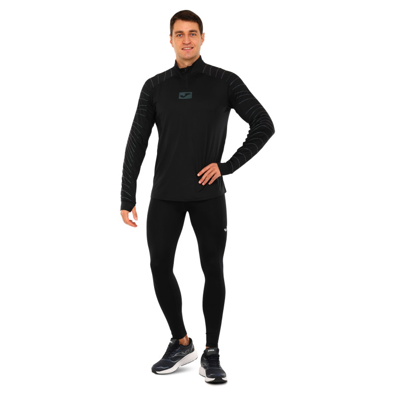 Лонгслів спортивний на блискавці Joma R-NIGHT 104044-100 S-2XL чорний