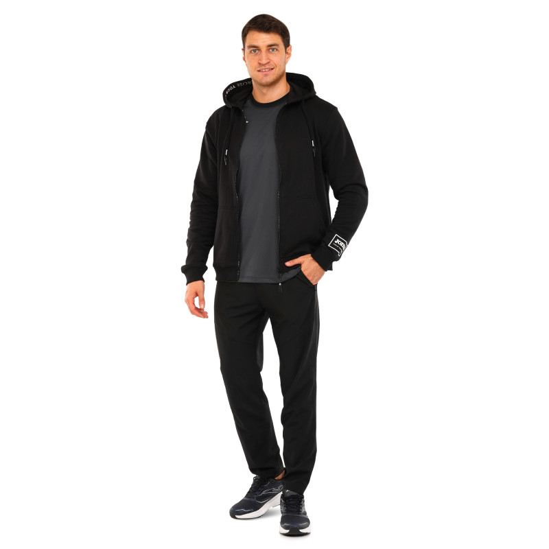 Кофта спортивна на блискавці з капюшоном Joma URBAN STREET 104110-100 S-2XL чорний