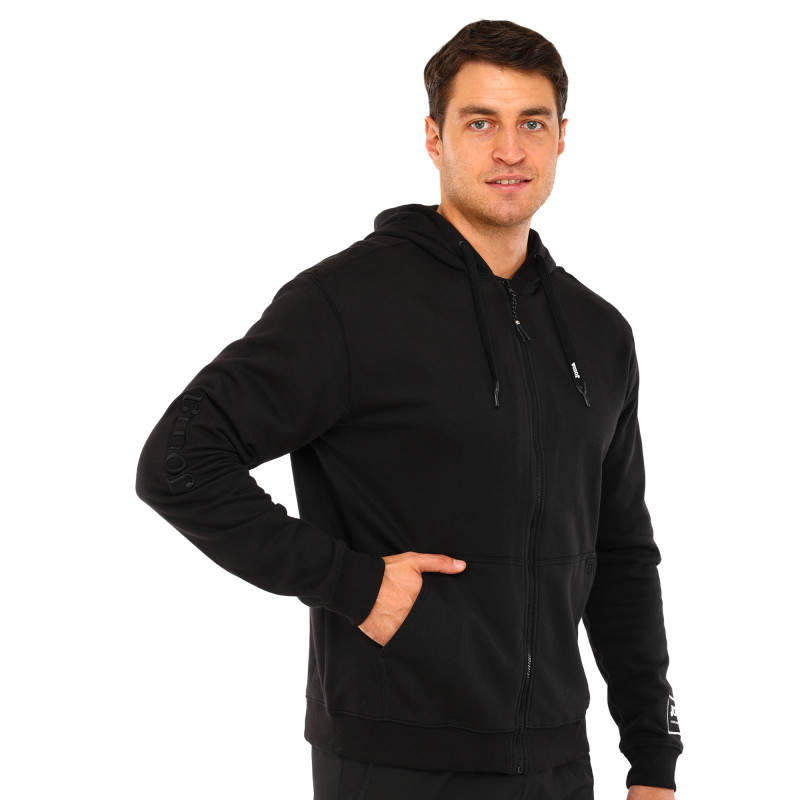 Кофта спортивна на блискавці з капюшоном Joma URBAN STREET 104110-100 S-2XL чорний