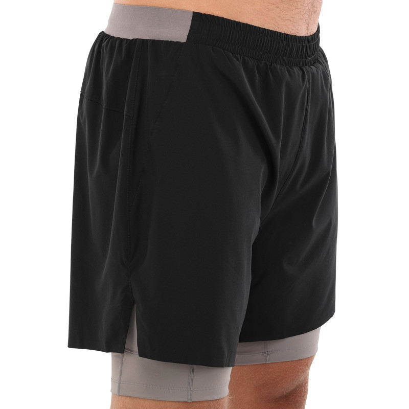 Шорти спортивні подвійні 2 в 1 з тайтсами чоловічі Joma CORE 104194-100 S-2XL чорний