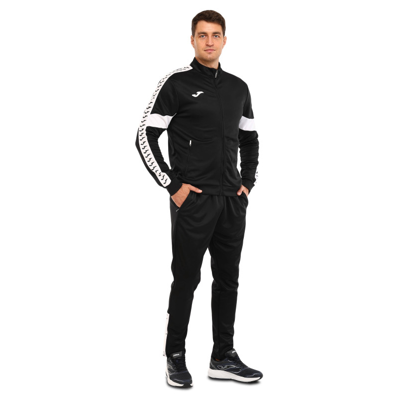 Костюм спортивний кофта на блискавці та штани Joma STREET 104216-100 S-XL чорний