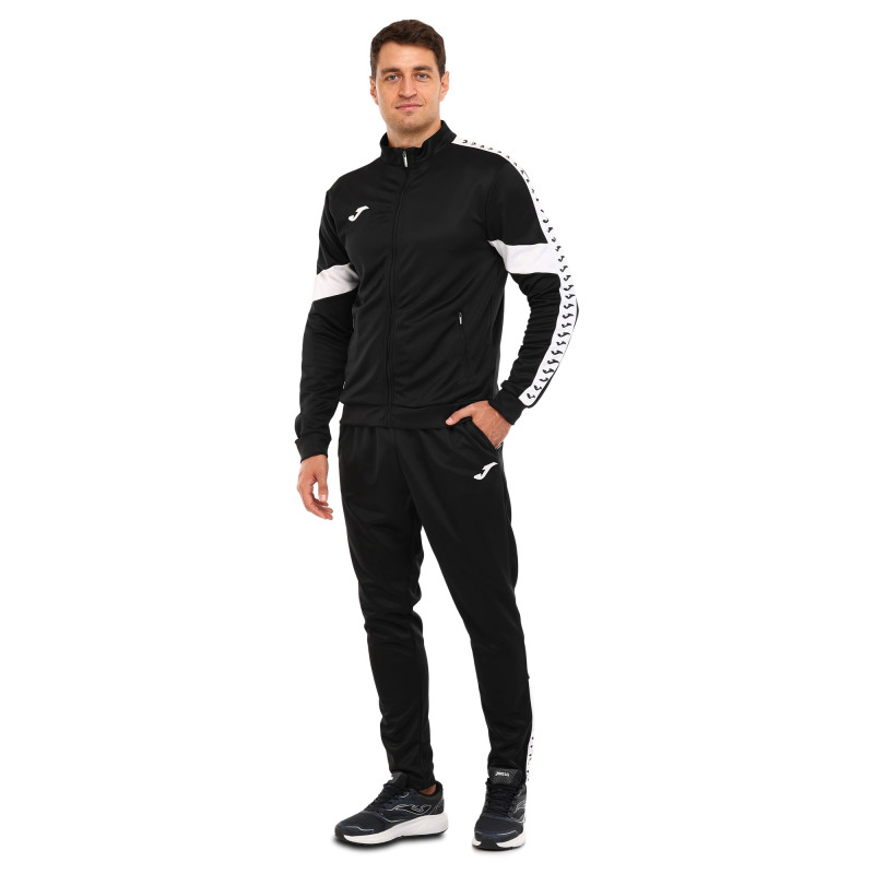Костюм спортивний кофта на блискавці та штани Joma STREET 104216-100 S-XL чорний