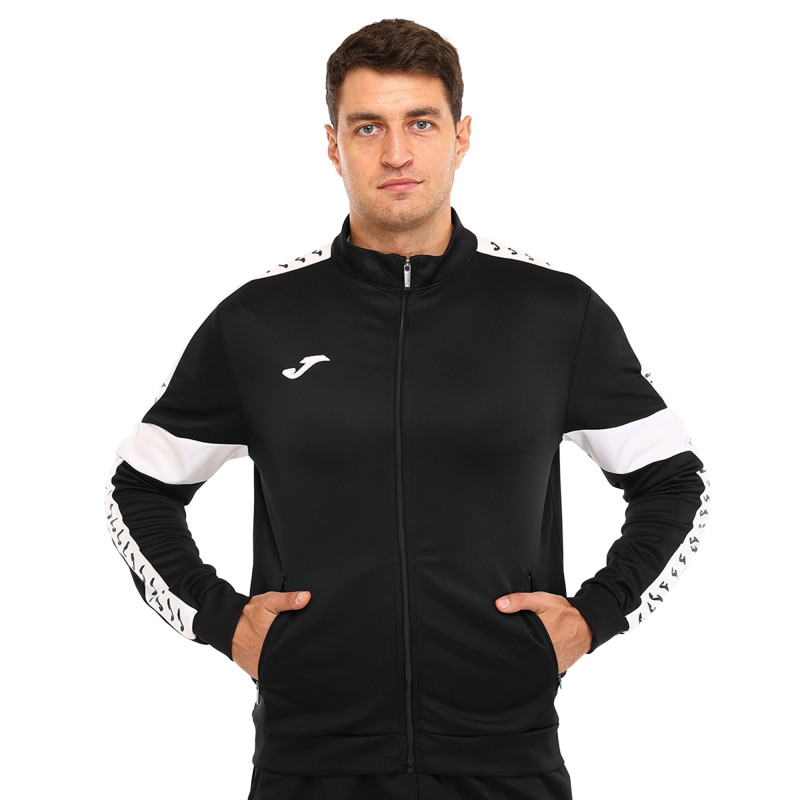 Костюм спортивний кофта на блискавці та штани Joma STREET 104216-100 S-XL чорний