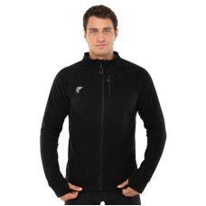 Кофта спортивна на блискавці флісова Joma EXPLORER 104229-100 розмір S-2XL чорний