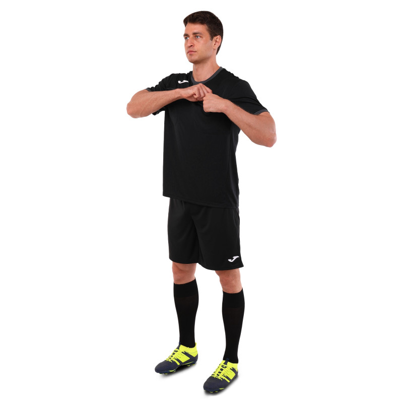 Футболка футбольного судді Joma REFEREE 104240-110 S-2XL чорний-сірий