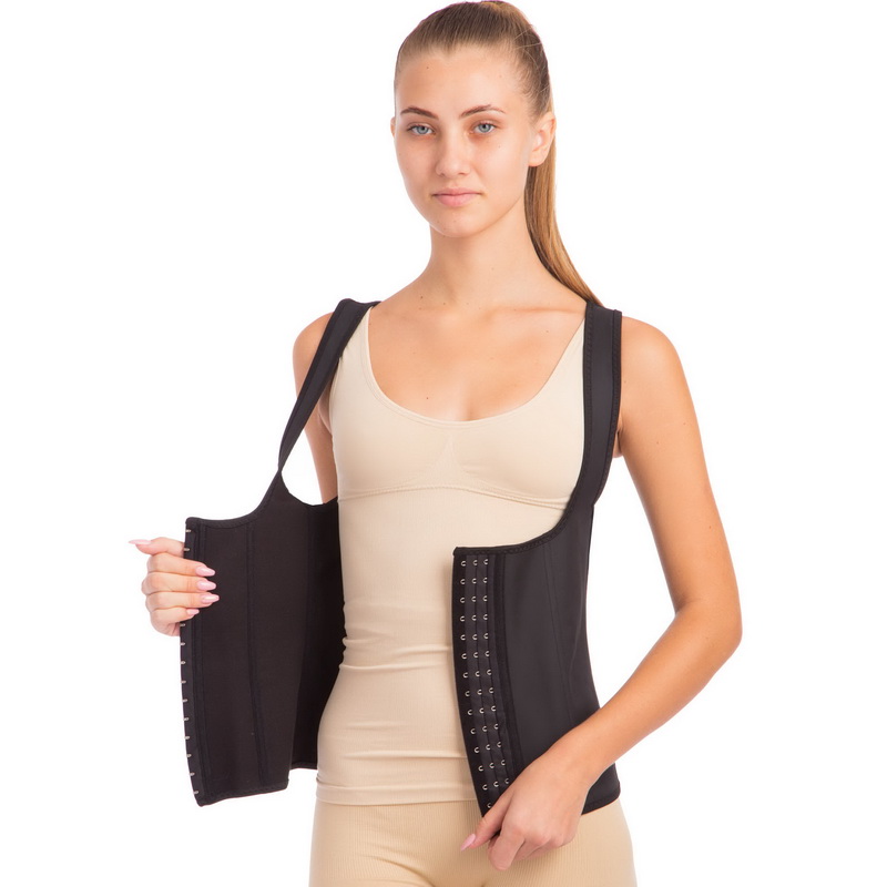 Корсет для схуднення стягуючий з ефектом HEATOUTFIT 1119 M-3XL чорний