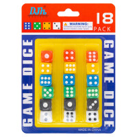 Кості гральні кубики для настільних ігор Dice SP-Sport 1498-1 18 шт різнокольоровий