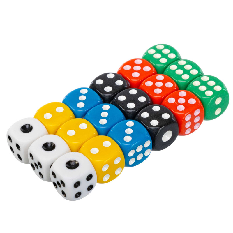 Кості гральні кубики для настільних ігор Dice SP-Sport 1498-1 18 шт різнокольоровий