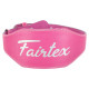 Пояс атлетичний шкіряний FAIRTEX 165086 спинка-15см розмір-S-XL рожевий