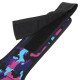 Пояс атлетичний текстильний FAIRTEX 165551 спинка-18см розмір-S-XL чорний-фіолетовий-блакитний